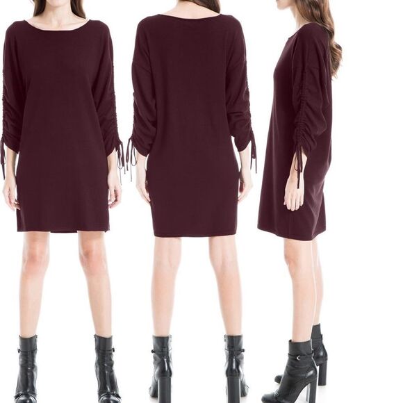 MAX STUDIO drawstring sleeve sweater dress - Picture 1 of 3